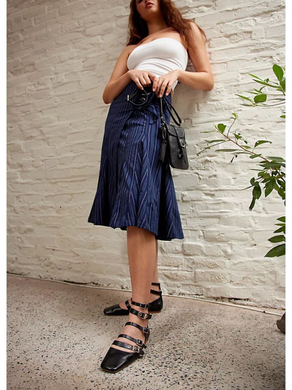 FREE PEOPLE Hart Buckle Flats / Black - Picture 3 of 12